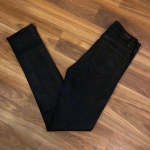 Waxed black denim 💕